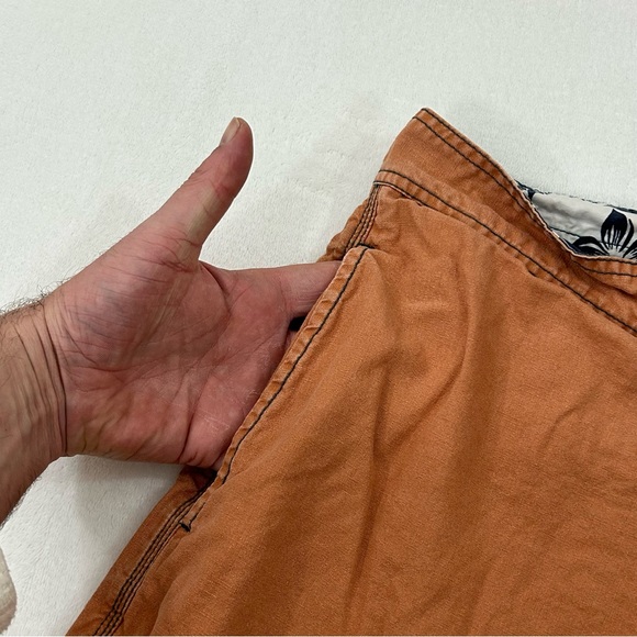 Vintage Arizona Jean Company Faded Orange Surf Swim Trunks Board Shorts Mens 36 - Picture 3 of 7